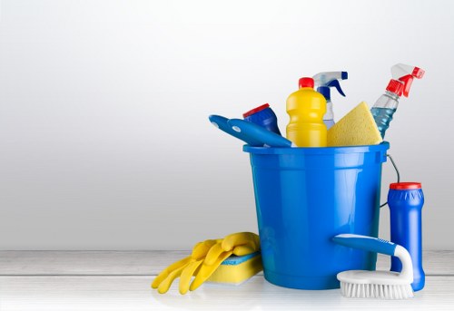 Cleaning technician reviewing liability and customer responsibilities